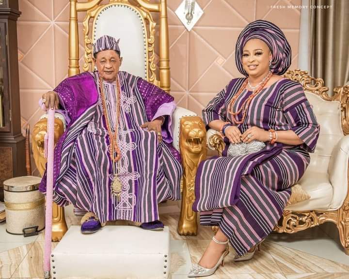 Wife celebrates with Alaafin of Oyo